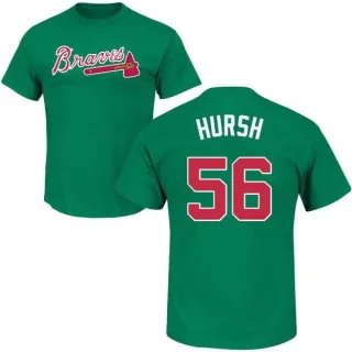 Jason Hursh Atlanta Braves St. Patrick's Day Name & Number T-Shirt - Green