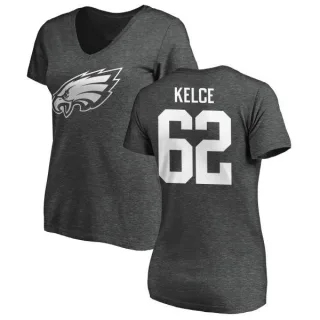 Jason Kelce Women's Philadelphia Eagles One Color T-Shirt - Ash