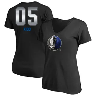 Jason Kidd Women's Dallas Mavericks Black Midnight Mascot T-Shirt