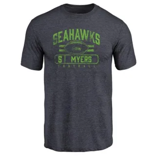 Jason Myers Seattle Seahawks Flanker Tri-Blend T-Shirt - Navy