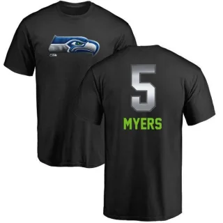 Jason Myers Seattle Seahawks Midnight Mascot T-Shirt - Black