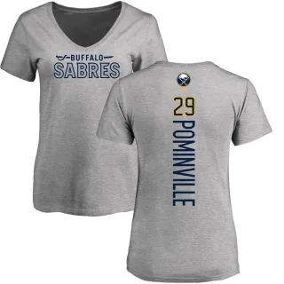 Jason Pominville Women's Buffalo Sabres Backer T-Shirt - Ash