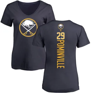 Jason Pominville Women's Buffalo Sabres Backer T-Shirt - Navy