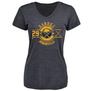 Jason Pominville Women's Buffalo Sabres Insignia Tri-Blend T-Shirt - Navy