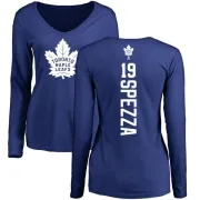 Jason Spezza Women's Toronto Maple Leafs Backer V-Neck Long-Sleeve T-Shirt - Royal