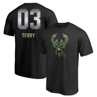 Jason Terry Milwaukee Bucks Black Midnight Mascot T-Shirt