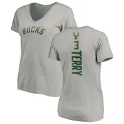 Jason Terry Women's Milwaukee Bucks Ash Backer T-Shirt