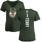 Jason Terry Women's Milwaukee Bucks Green Backer T-Shirt