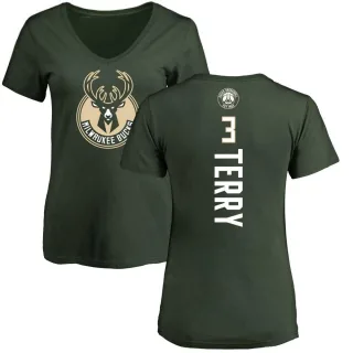 Jason Terry Women's Milwaukee Bucks Green Backer T-Shirt