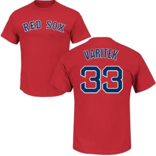 Jason Varitek Boston Red Sox Name & Number T-Shirt - Scarlet