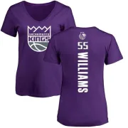 Jason Williams Women's Sacramento Kings Purple Backer T-Shirt