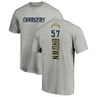 Jatavis Brown Los Angeles Chargers Name & Number T-Shirt - Heather Gray