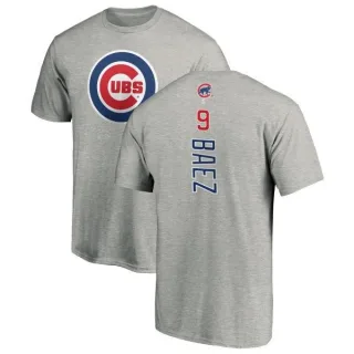 Javier Baez Chicago Cubs Backer T-Shirt - Ash