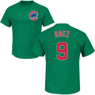 Javier Baez Chicago Cubs St. Patrick's Day Name & Number T-Shirt - Green