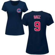 Javier Baez Women's Chicago Cubs Name & Number T-Shirt - Navy