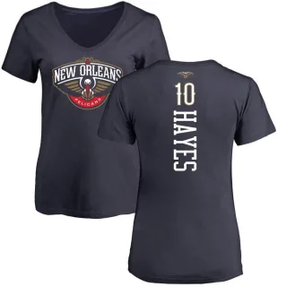 Jaxson Hayes Women's New Orleans Pelicans Navy Backer T-Shirt
