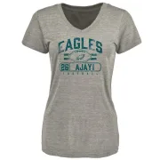 Jay Ajayi Women's Philadelphia Eagles Flanker Tri-Blend T-Shirt - Heathered Gray