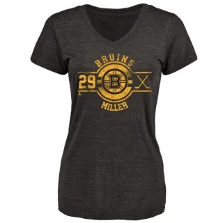 Jay Miller Women's Boston Bruins Insignia Tri-Blend T-Shirt - Black