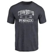 Jay Novacek Dallas Cowboys Flanker Tri-Blend T-Shirt - Navy