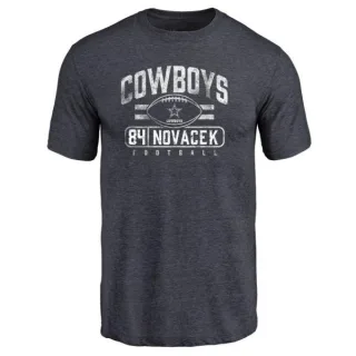 Jay Novacek Dallas Cowboys Flanker Tri-Blend T-Shirt - Navy