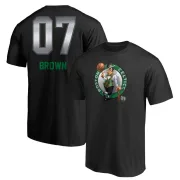 Jaylen Brown Boston Celtics Black Midnight Mascot T-Shirt