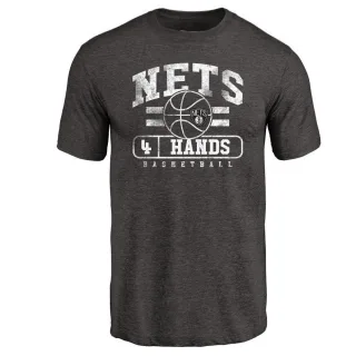 Jaylen Hands Brooklyn Nets Black Baseline Tri-Blend T-Shirt