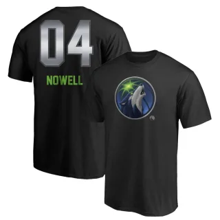 Jaylen Nowell Minnesota Timberwolves Black Midnight Mascot T-Shirt