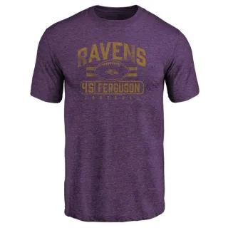 Jaylon Ferguson Baltimore Ravens Flanker Tri-Blend T-Shirt - Purple