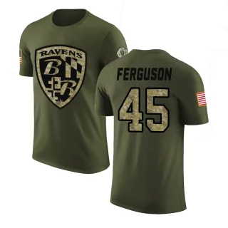 Jaylon Ferguson Baltimore Ravens Olive Salute to Service Legend T-Shirt