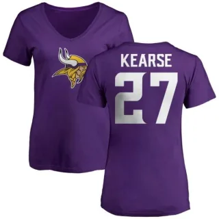 Jayron Kearse Women's Minnesota Vikings Name & Number Logo Slim Fit T-Shirt - Purple