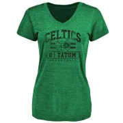 Jayson Tatum Women's Boston Celtics Green Baseline Tri-Blend T-Shirt