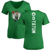 Jayson Tatum Women's Boston Celtics Kelly Green Backer T-Shirt