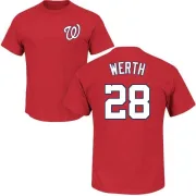 Jayson Werth Washington Nationals Name & Number T-Shirt - Red