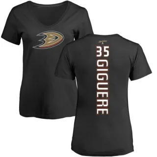 Jean-Sebastien Giguere Women's Anaheim Ducks Backer T-Shirt - Black