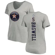 Jeff Bagwell Women's Houston Astros Backer Slim Fit T-Shirt - Ash