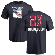 Jeff Beukeboom New York Rangers Name and Number Banner Wave T-Shirt - Navy