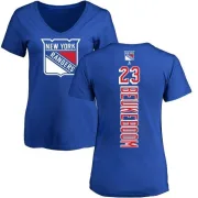 Jeff Beukeboom Women's New York Rangers Backer T-Shirt - Blue