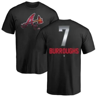 Jeff Burroughs Atlanta Braves Midnight Mascot T-Shirt - Black