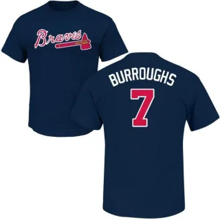 Jeff Burroughs Atlanta Braves Name & Number T-Shirt - Navy