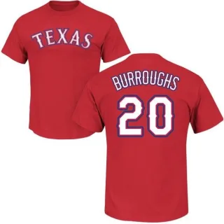 Jeff Burroughs Texas Rangers Name & Number T-Shirt - Red