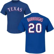 Jeff Burroughs Texas Rangers Name & Number T-Shirt - Royal