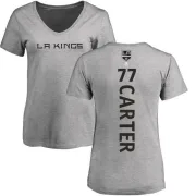 Jeff Carter Women's Los Angeles Kings Backer T-Shirt - Ash