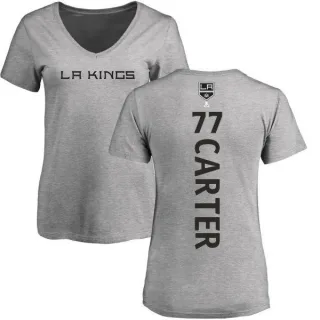 Jeff Carter Women's Los Angeles Kings Backer T-Shirt - Ash