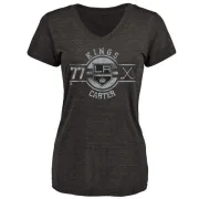 Jeff Carter Women's Los Angeles Kings Insignia Tri-Blend T-Shirt - Black