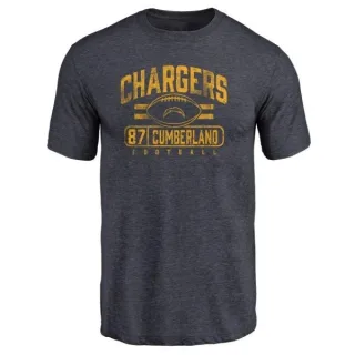 Jeff Cumberland Los Angeles Chargers Flanker Tri-Blend T-Shirt - Navy