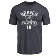 Jeff Francoeur Atlanta Braves Base Runner Tri-Blend T-Shirt - Navy