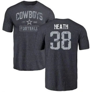 Jeff Heath Dallas Cowboys Name & Number Tri-Blend T-Shirt - Navy