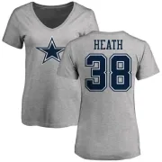 Jeff Heath Women's Dallas Cowboys Name & Number Logo T-Shirt - Ash