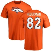 Jeff Heuerman Denver Broncos Name & Number Logo T-Shirt - Orange