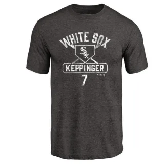 Jeff Keppinger Chicago White Sox Base Runner Tri-Blend T-Shirt - Black